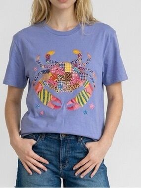 Lavender Graphic Crab Tee